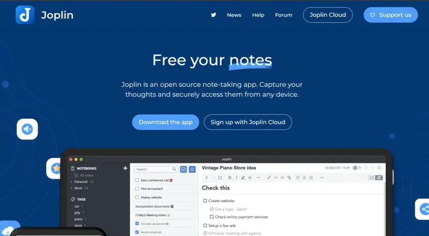 开源的笔记应用-Joplin