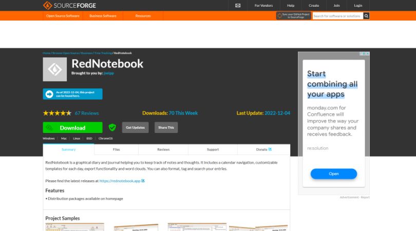 RedNotebook - 简洁的日记和笔记应用程序