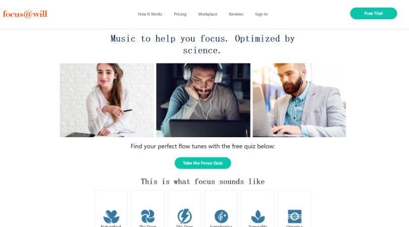 Focus@Will - 一款专注增强音乐应用