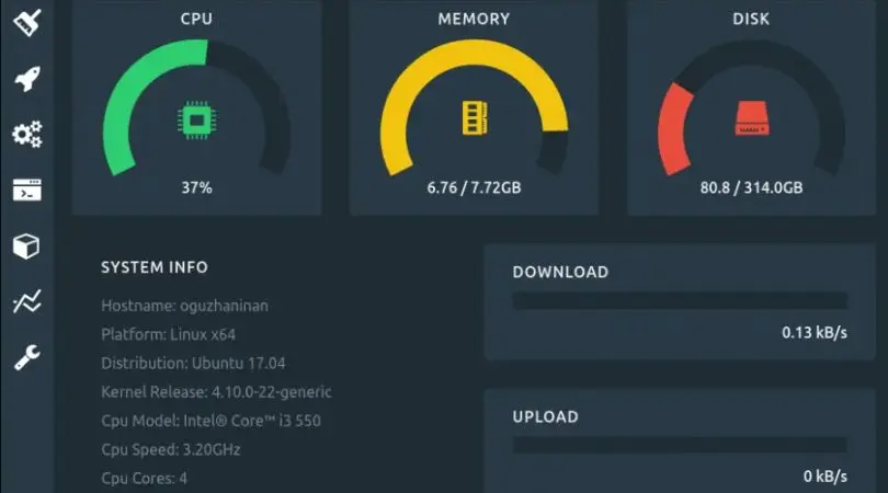 Stacer: 一款Linux系统优化工具，提供系统监控和清理功能。