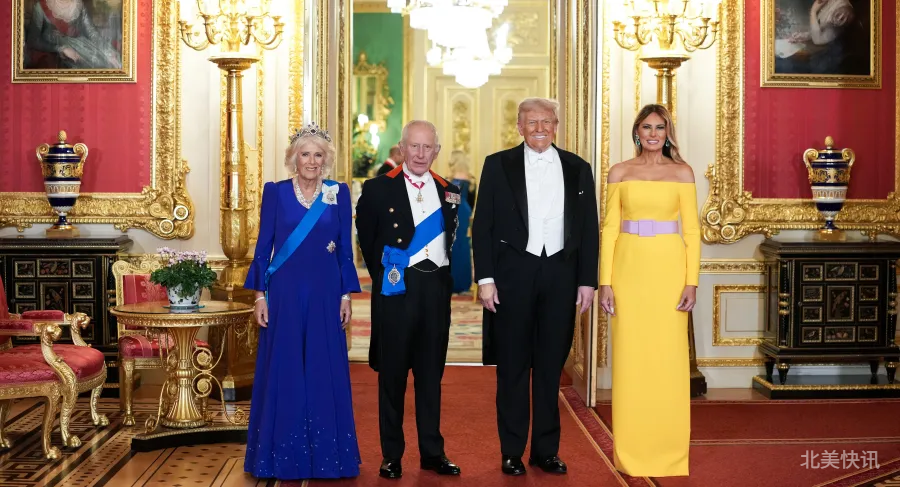 👑【威廉凯特盛装出席国宴！凯特术后首亮相，与特朗普同席温莎城堡】👑