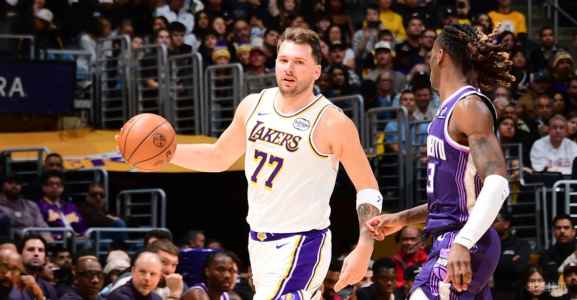 湖人24分大胜国王终结三连败！东契奇 34+7 高效碾压！