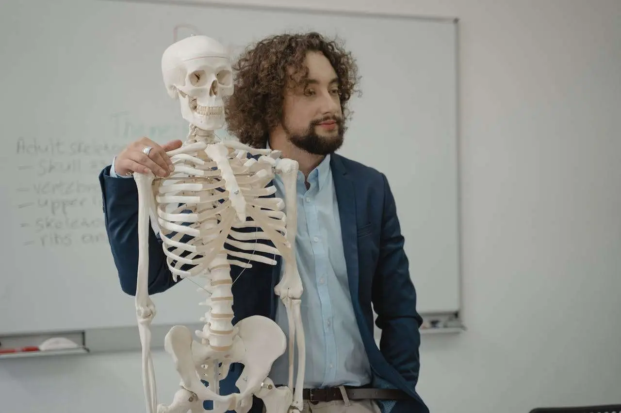 水滴英语小短文，用阅读记住10000单词（人体骨骼 主题 skull 头骨，高效记单词）